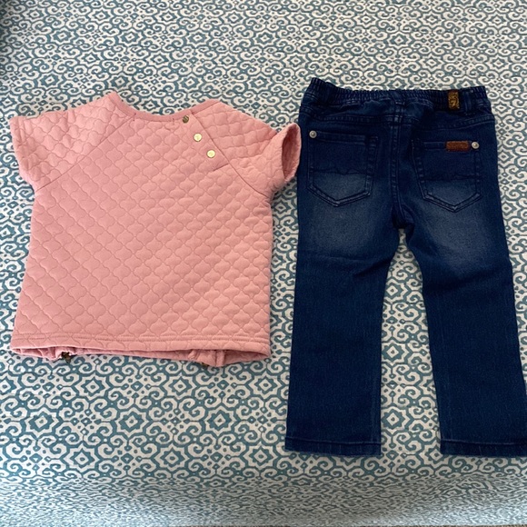 7 Seven for all Mankind~Infant Girls 2 Piece Outfit Set~~24 Months - Picture 5 of 10
